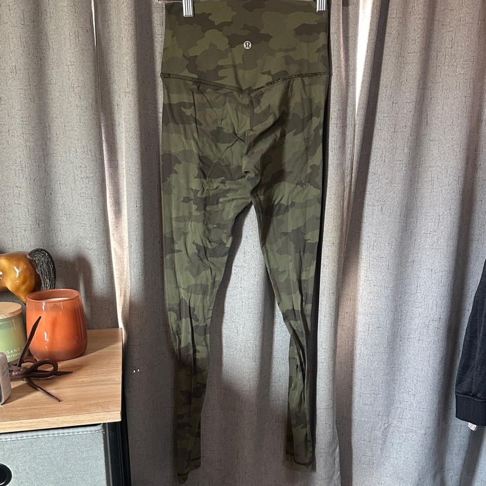 lululemon athletica Green Camo Leggings